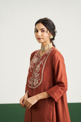 Jenna Top with Bottom - Brown