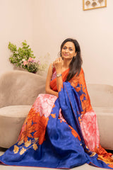 Yuthi Saree with Blouse- Blue