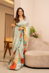 Sachi Saree with Blouse - Green