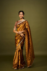 Kripa saree set - Chocolate Brown