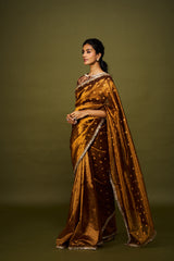Kripa saree set - Chocolate Brown