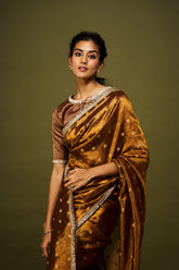 Kripa saree set - Chocolate Brown