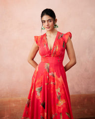 Liana Dress- Peony Pink