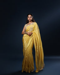Sloka Embroidery Saree and Blouse Set