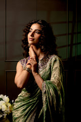 Vasanta Embroidery Saree and Blouse Set
