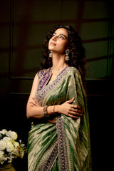 Vasanta Embroidery Saree and Blouse Set