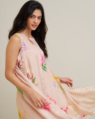 Nimra Dress- Pale Beige