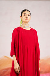 Nora Dress With Jacket - Red