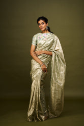Prachi saree set - Mint green