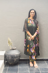 Lora Kurtha set – Bottle green