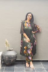 Lora Kurtha set – Bottle green