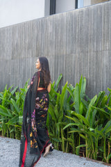 Cerea Saree set – Black