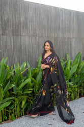 Cerea Saree set – Black
