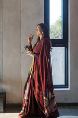 Raya Saree set – Maroon