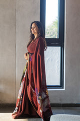 Raya Saree set – Maroon