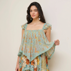 Arnica Layered Dress- Sage Mint