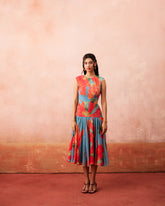 Rua Dress- Bluish Grey