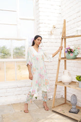 Clea Kurta Set - Blue