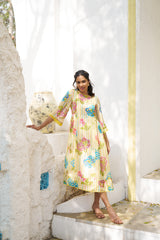 Riva dress - yellow RTS