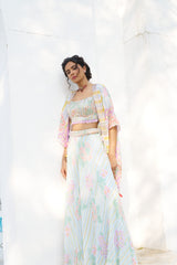 Mirna Palazzo set with cape