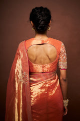 Ashni Tissue Blouse - Burnt Orange