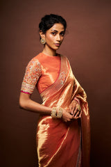 Ashni Tissue Blouse - Burnt Orange