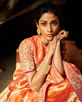 Ashni Tissue Blouse - Burnt Orange