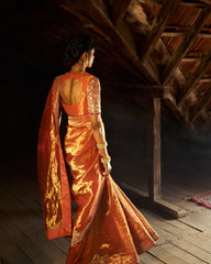 Ashni Tissue Blouse - Burnt Orange