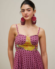 Siyara Dress- Red Wine
