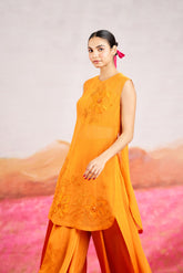 Stella Jumpsuit With Cape - Orange