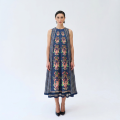 Stella layered Dress- Blue