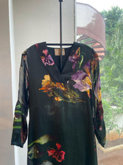 Evie Kurtha set – Bottle green