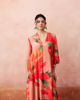 Yuki Kurtha Set- Peach