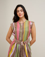 Zephy Dress- Wood Brown