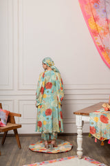 Keya top and pant set - Green