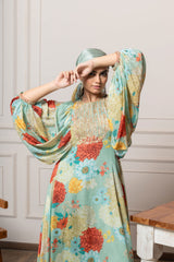 Keya top and pant set - Green