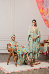 Keya top and pant set - Green