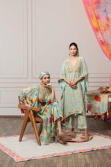 Pari Kaftan Set - Green