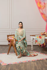 Pari Kaftan Set - Green