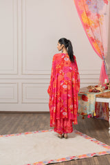 Rini Kaftan Set - Red