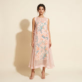 Sofia Organza Dress- Peach