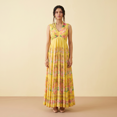 Ruby Anarakali-Yellow