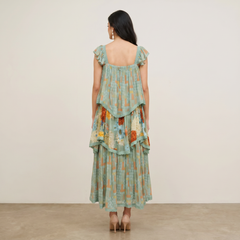 Arnica Layered Dress- Sage Mint