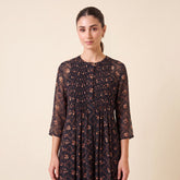 Ira Black Floral Kurtha Set