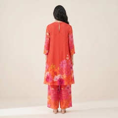 Hridha Kurtha Set- Red