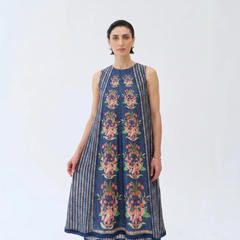 Stella layered Dress- Blue