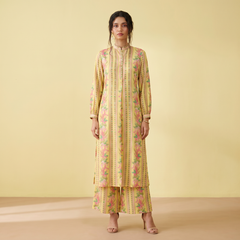 Vibha Kurtha Set-Yellow