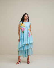 Yuney Co Ord Set- Ice Blue