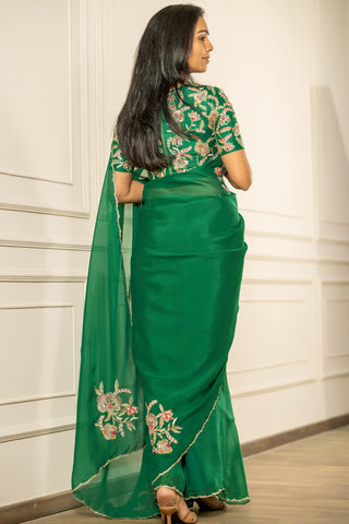 Dharithiri Saree - Clover