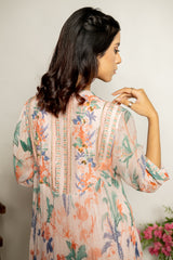 Adya Kurta Set - Peach
